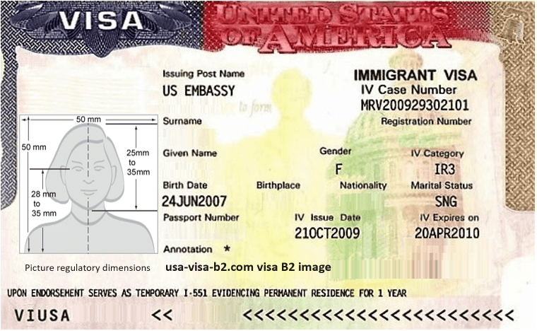 visa B2 image